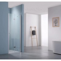 Wholesale New Design Security Aluminium Bathroom Glass Door Showeroom freamless glass door