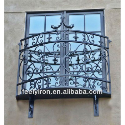 wrought iron window railing FW-344