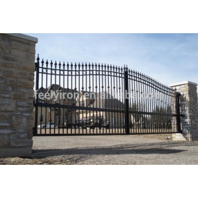 Custom Wrought Iron Driveway Gates FG-115