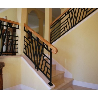 elegant iron staircase rail